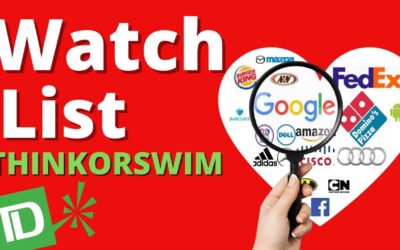 Como crear una WATCHLIST en Thinkorswim