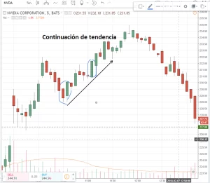 Patrón de continuación tendencia bajista